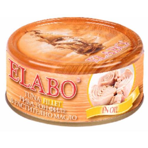 ЕЛАБО РИБА ТОН ФИЛЕ РАСТИТЕЛНО МАСЛО 0.160 /0095/