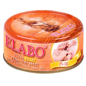 ЕЛАБО РИБА ТОН ФИЛЕ РАСТИТЕЛНО МАСЛО 0.160 /0095/