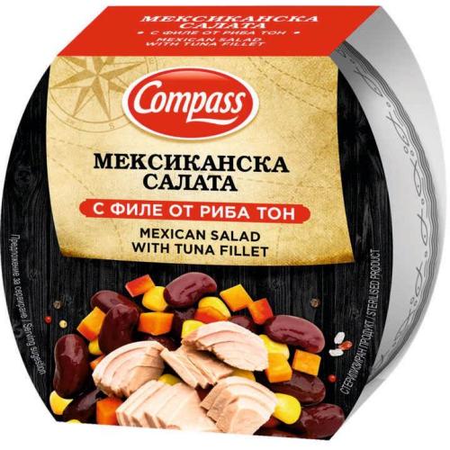 КОМПАС МЕКСИКАНСКА САЛАТА С ФИЛЕ ОТ РИБА ТОН 0.160