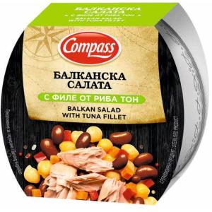 КОМПАС БАЛКАНСКА САЛАТА С ФИЛЕ ОТ РИБА ТОН 0.160