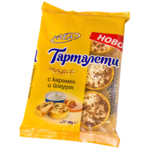 АЕА ТАРТАЛЕТИ КАРАМЕЛ И ЙОГУРТ 0.186