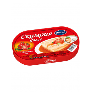 СИРЕНА СКУМРИЯ ФИЛЕ В ПОДЛЮТЕН ДОМАТЕН СОС 0.180