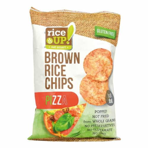 RICE UP ПЪЛНОЗЪРНЕСТ ОРИЗОВ ЧИПС ПИЦА 60G