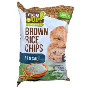 RICE UP ПЪЛНОЗЪРНЕСТ ОРИЗОВ ЧИПС МОРСКА СОЛ 60G