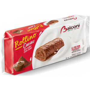 БАЛКОНИ СНАКС РОЛИНО КАКАОВ КРЕМ 6х0.037 /1330/