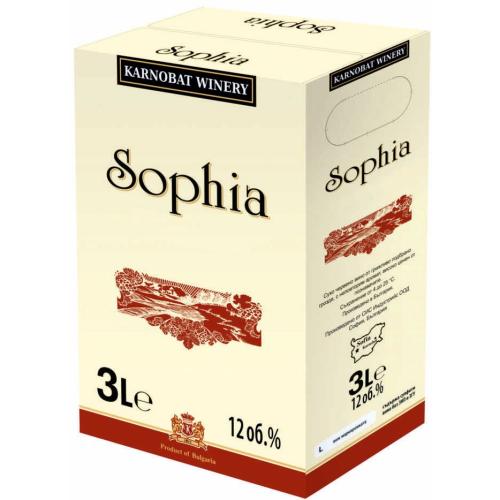 ВИНО СОФИЯ КАРНОБАТ 3л РОЗЕ