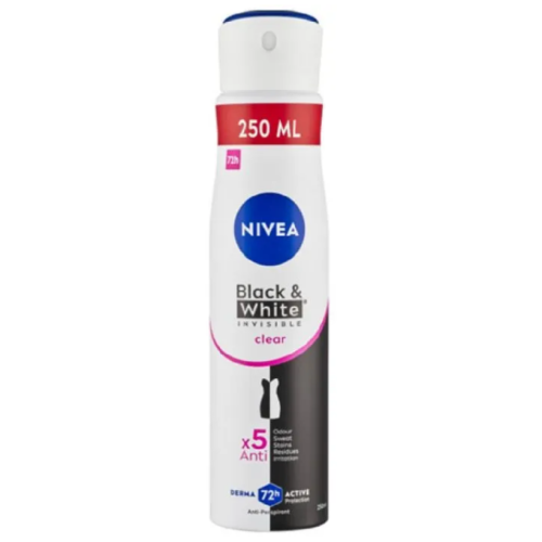 НИВЕА XL SIZE ДЕО СПРЕЙ INVISIBLE FOR B и W CLEAR /0704/