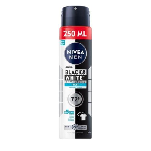 НИВЕА XL SIZE ДЕО СПРЕЙ INVISIBLE FOR B и W FRESH /5756/