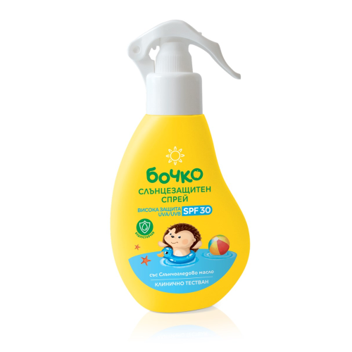 БОЧКО СЛЪНЦЕЗАЩИТЕН МЛЕЧЕН СПРЕЙ ЛОСИОН SPF30 0.125