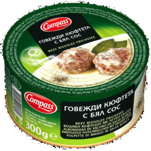 КОМПАС ГОВЕЖДИ КЮФТЕТА С БЯЛ СОС 300ГР