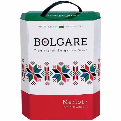ВИНО BOLGARE 3л BAG RN BOX МЕРЛО