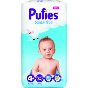 ПЕЛЕНИ ПУФИС СЕНС МАКСИ 10-15КГ/52БР /5548/