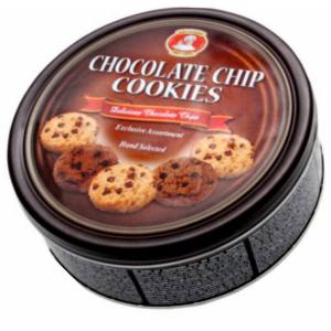 БИСКВИТИЕРА С ШОКОЛАДОВИ ПАРЧЕНЦА 0.454 МЕТАЛНА КУТИЯ