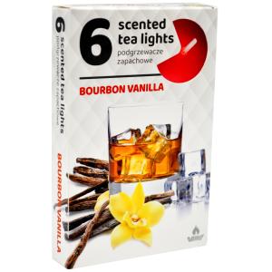 АРОМАТНИ ЧАЕНИ СВЕЩИ 6бр БУРБОНСКА ВАНИЛИЯ 75гр