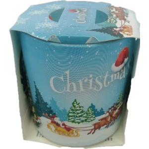 АРОМАТНА СВЕЩ В ТЯСНА ЧАША КОЛЕДНА ШЕЙНА