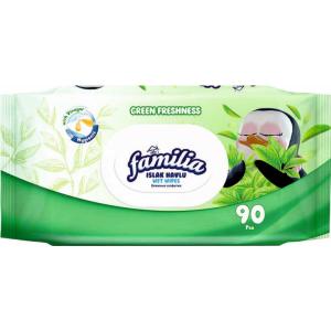 МОКРИ КЪРПИ ФАМИЛИЯ 90бр. GREEN FRESHNESS/8380/