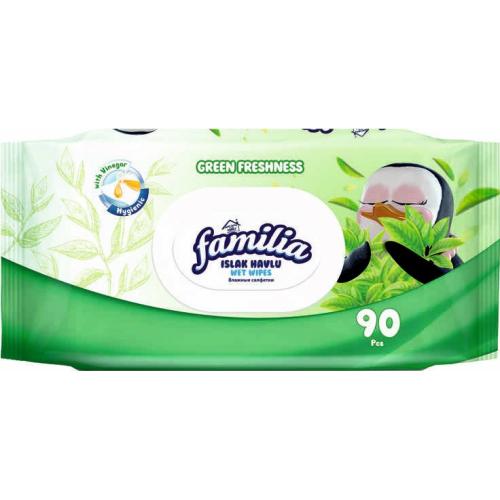 МОКРИ КЪРПИ ФАМИЛИЯ 90бр. GREEN FRESHNESS/8380/