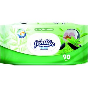 МОКРИ КЪРПИ ФАМИЛИЯ 90бр. GREEN FRESHNESS/8380/