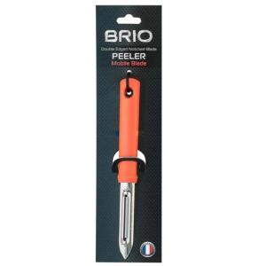 БРИО БЕЛАЧКА С НЕПОДВИЖНО НОЖЧЕ - ОРАНЖЕВА ДРЪЖКА