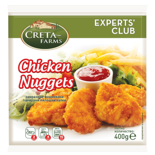 БЕЛЛА ЗАМРАЗЕНИ ПИЛЕШКИ ХАПКИ CRETA FARMS 0.400
