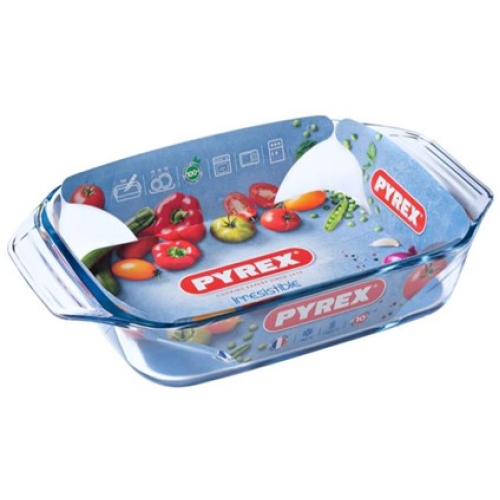 БРИО  - PYREX - IRRESISTIBLE - ТАВА ПРАВОЪГЪЛНА С ДРЪЖКИ - 29X23X7СМ - 2.3Л - 400B000/7146