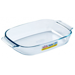 БРИО  - PYREX - DAILY - ТАВА ПРАВОЪГЪЛНА - ДЪЛБОКА - 27X22СМ - 3.7Л - 344B000/3046