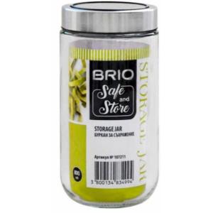 BRIO SAFE AND STORE - БУРКАН С ПРОЗРАЧЕН КАПАК - 800МЛ, L 9X9X18СМ