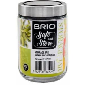 BRIO SAFE AND STORE - БУРКАН С ПРОЗРАЧЕН КАПАК - 600МЛ, M 9X9X15СМ