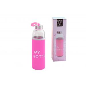 BRIO SAFE AND STORE - БУТИЛКА, СТЪКЛЕНА, С ТЕРМОКАЛЪФ - 600МЛ - МИКС ЦВЕТОВЕ