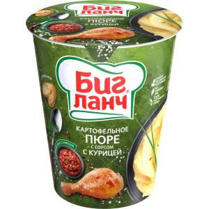 БИГ ЛАНЧ ИНСТАНТНО КАРТОФЕНО ПЮРЕ 0.050 СЪС СОС С ПИЛЕШКО МЕСО /0995/
