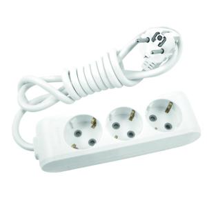 РАЗКЛОНИТЕЛ БЯЛ 3-КА С 1,5М КАБЕЛ