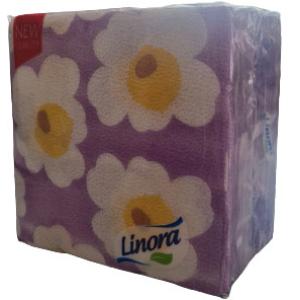 ЛИНОРА САЛФЕТКИ 33/33 ПЕЧАТ 100гр. /0268/