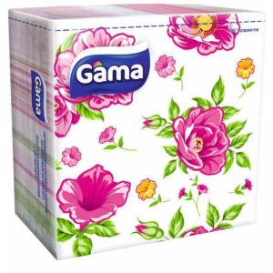ГАМА САЛФЕТКИ 28/28 ПЕЧАТ 60бр /0114/