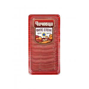 ЧИЧОВЦИ СУРОВО СУШЕНО СВИНСКО ФИЛЕ ЕЛЕНА 0.100 СЛАЙС ВАКУУМ