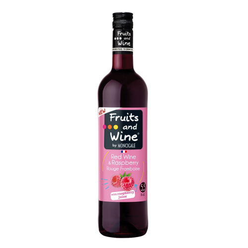 НАПИТКА FRUITS AND WINE ЧЕРВЕНО МАЛИНА 0.750