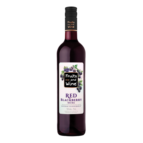 НАПИТКА FRUITS AND WINE ЧЕРВЕНО КЪПИНА 0.750