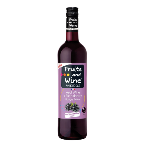 НАПИТКА FRUITS AND WINE ЧЕРВЕНО КЪПИНА 0.750