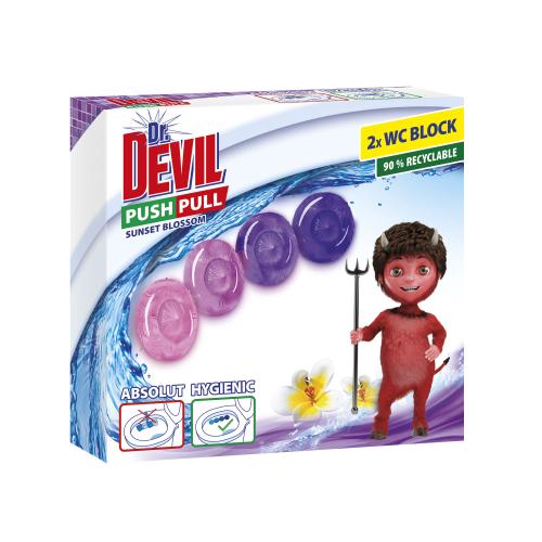 ДИСКОВЕ ЗА ТОАЛЕТНА DR. DEVIL PUSH PULL 2 ДОЗИ SUNSET