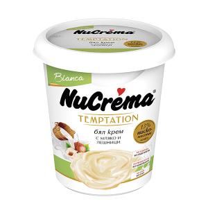 НУКРЕМА TEMPTATION БЯЛ КРЕМ С МЛЯКО И ЛЕШНИЦИ 0.400 BIANKA