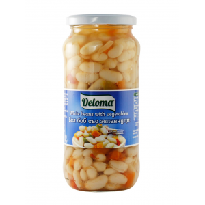 ДЕЛОМА БЯЛ БОБ СЪС ЗЕЛЕНЧУЦИ 0.580 БУРКАН