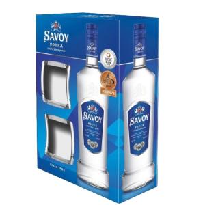 ВОДКА САВОЙ 1л + 2 ЧАШИ