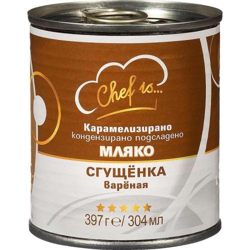 КАРАМЕЛИЗИРАНО КОНДЕНЗИРАНО МЛЯКО ПОДСЛАДЕНО CHEF IS… МОЛОКО 0.397