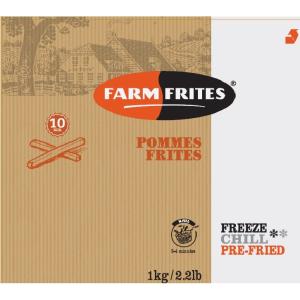 ВАЛБЕ`С БЛАНШ. КАРТОФИ 10х10мм Farm Frites 1кг