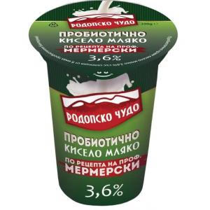 РОДОПСКО ЧУДО ПРОБИОТИЧНО КИСЕЛО МЛЯКО 3.6% 0.400