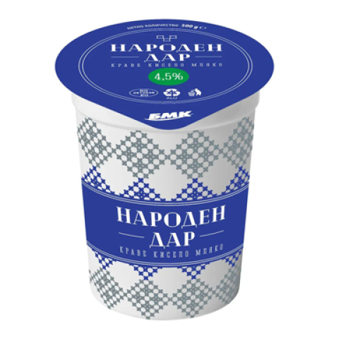 БМК НАРОДЕН ДАР КИСЕЛО МЛЯКО 4.5% 0.400