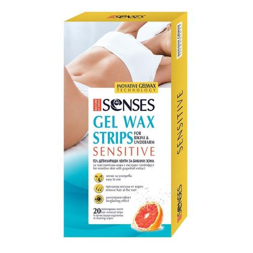 ГЕЛ депил ленти БИКИНИ SENSES 20бр