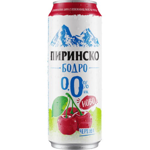 БИРА ПИРИНСКО БОДРО 0.0% ЧЕРЕША КЕН