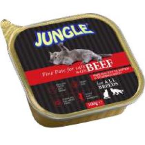 ДЖАНГЪЛ ФИН ПАСТЕТ ЗА КОТКИ С ТЕЛЕШКО МЕСО 0.100