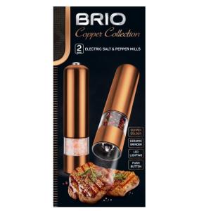 BRIO СЕТ ОТ 2 БР ЕЛЕКТРИЧЕСКИ МЕЛНИЦИ ЗА СОЛ/ПИПЕР - 23Х5,3СМ