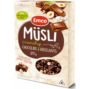 ЕМКО КРЪНЧИ МЮСЛИ 0.375 ШОКОЛАД И ЛЕШНИЦИ /1945/